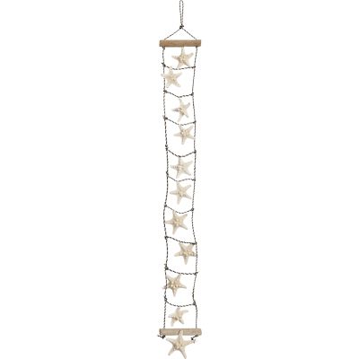 White Knobby Star & Rope Ladder 31.5"