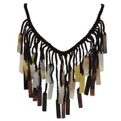 Mother of Pearl Neck Cut 17" Necklace