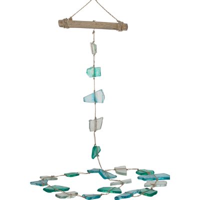 Driftwood & Seaglass Mobile 52"